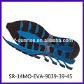 SR-14MO-EVA-9039-39-45 eva phylon sola sapatos único eva homens executando eva sapato único esportes eva sola de borracha
